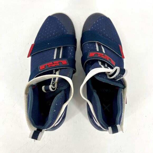 Nike LeBron Soldier Ten SFG USA Olympic Obsidian Red White Blue US7Y / EU40 shoe - Picture 5 of 8